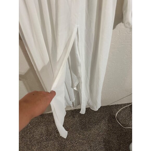 Lulus Wondrous Water Lilies White Ethereal Maxi Dress - Picture 6 of 13